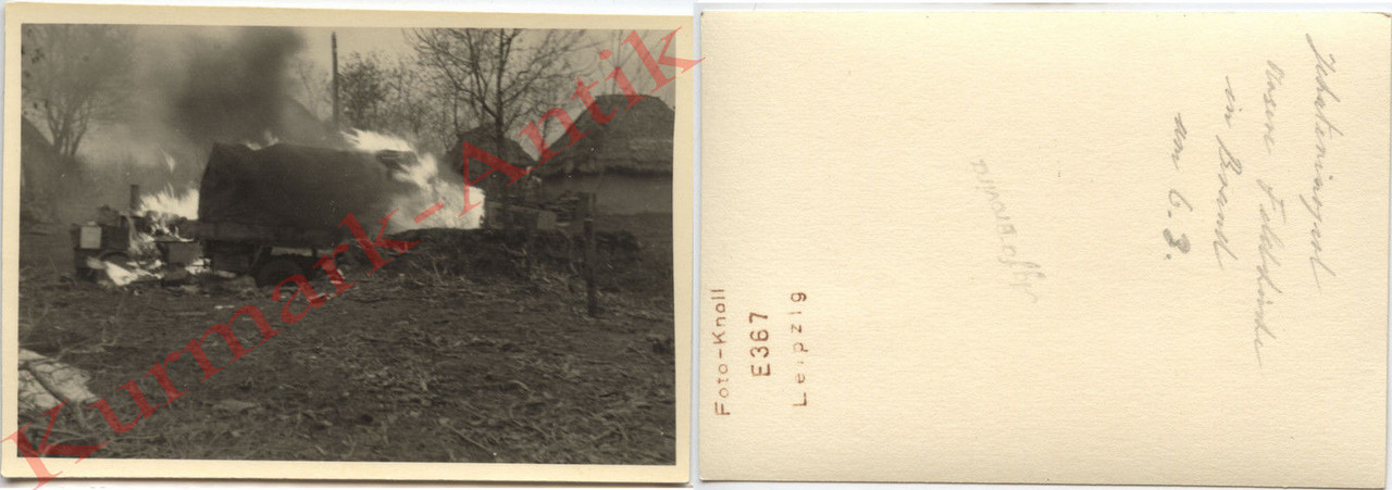 Foto Wehrmacht Polen Fe LKW Opel Blitz Feldküche