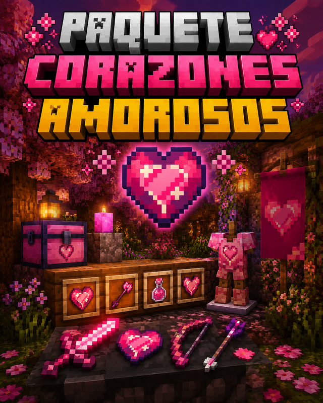 PAQUETE CORAZONES AMOROSOS