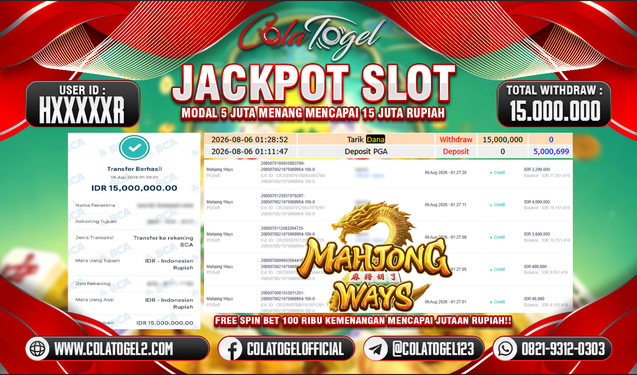 JACKPOT SLOT GACOR!!