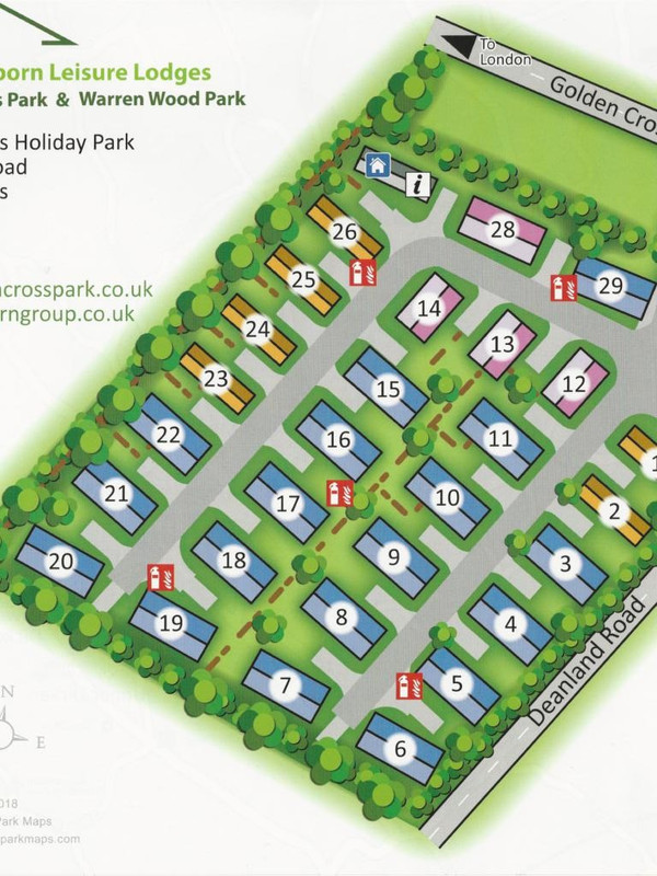 White Cross Bay Holiday Park Map