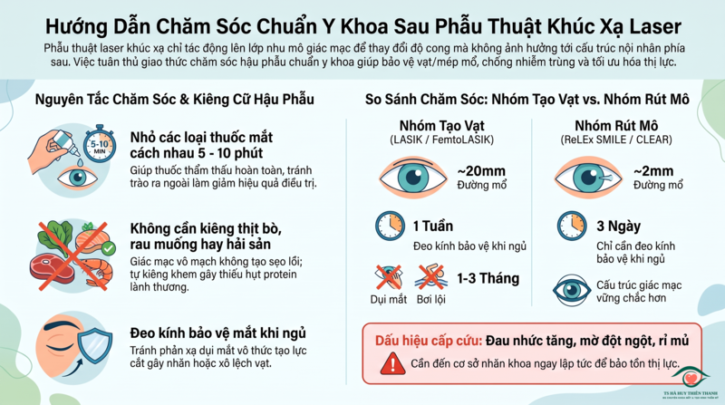 1.1. PHẪU THUẬT KH&Uacute;C XẠ - Nh&oacute;m mổ Kh&uacute;c xạ Laser tạo vạt v&agrave; r&uacute;t m&ocirc;