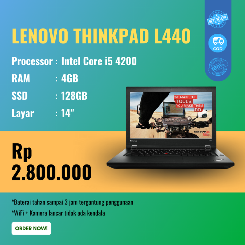 LAPTOP LENOVO THINKPAD L440