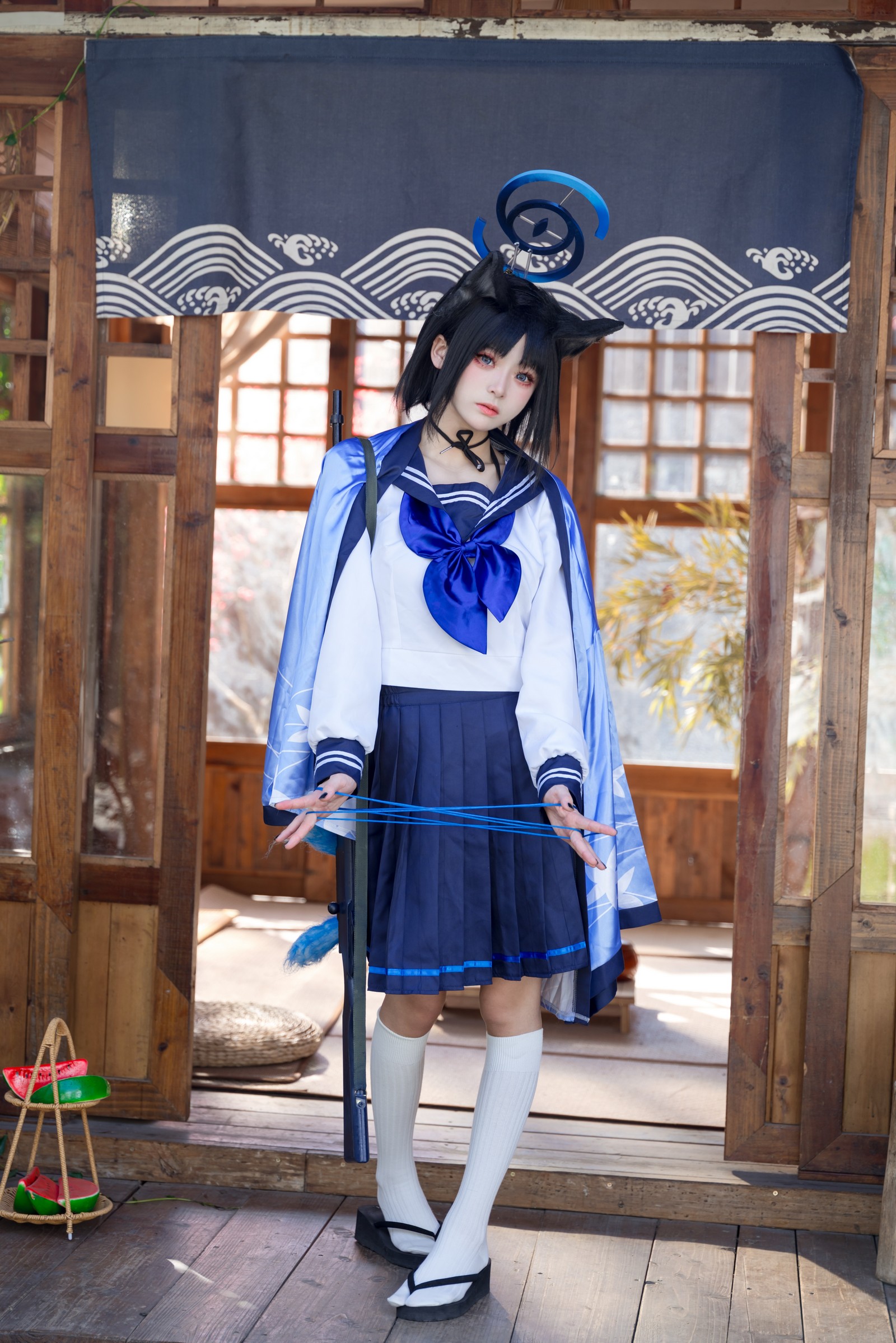 九柒喵 – 桐生桔梗 Cos 高清大合集（88P-470MB）和风旗袍写真插图5