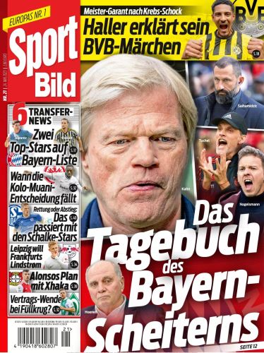 Cover: Sport Bild Magazin No 21 vom 24  Mai 2023
