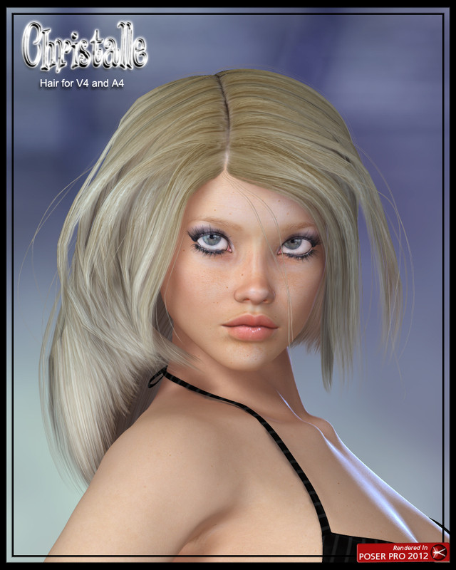 Christalle Hair for V4 Christalle Hair for V4