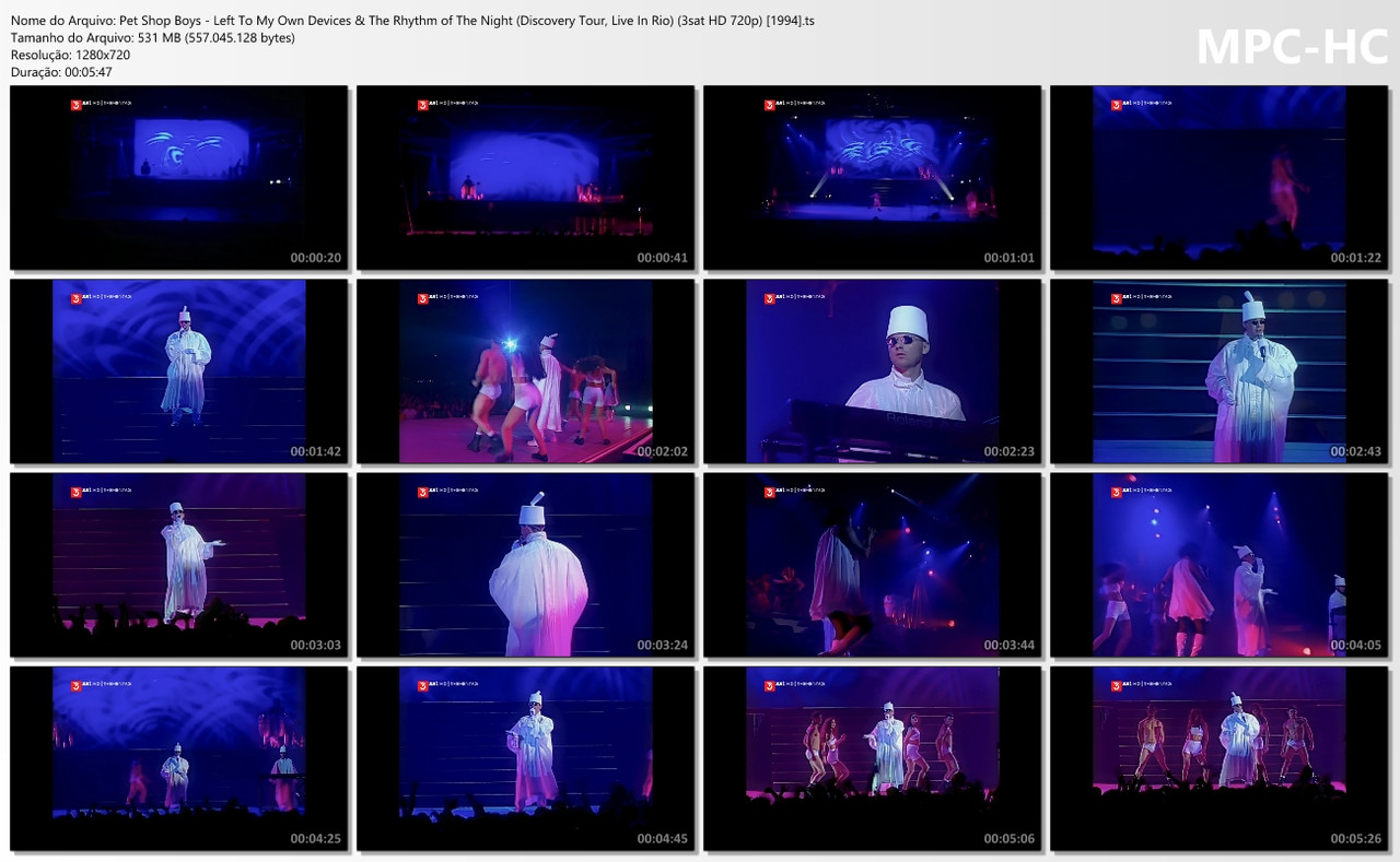 Pet Shop Boys - Left To My Own Devices & The Rhythm of The Night (Discovery Tour, Live In Rio) (3sat