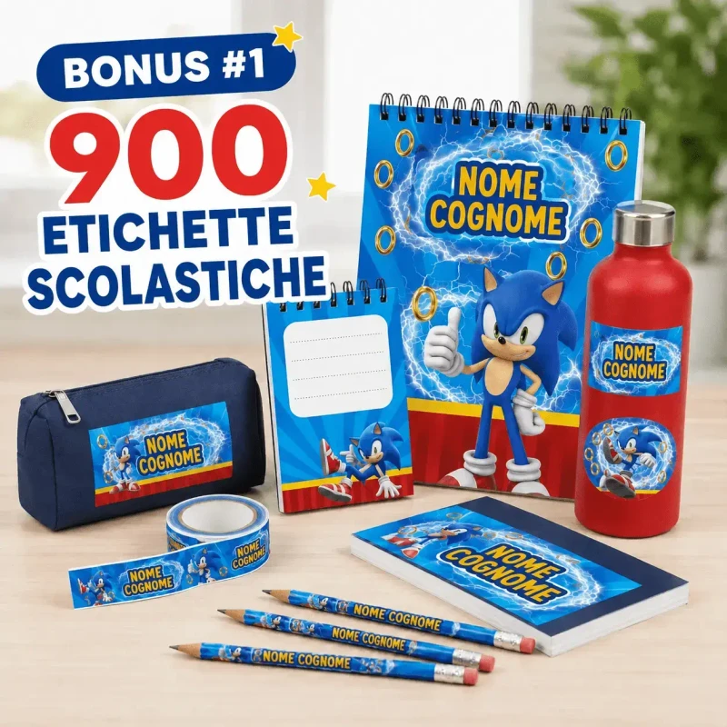 900 Etichette Scolastiche