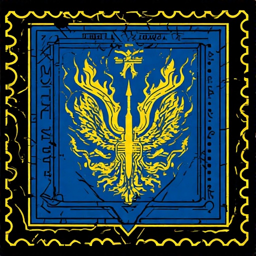 Postal-stamp-style-art-of-a-fl-33