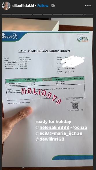 Insta Story Mey Chan