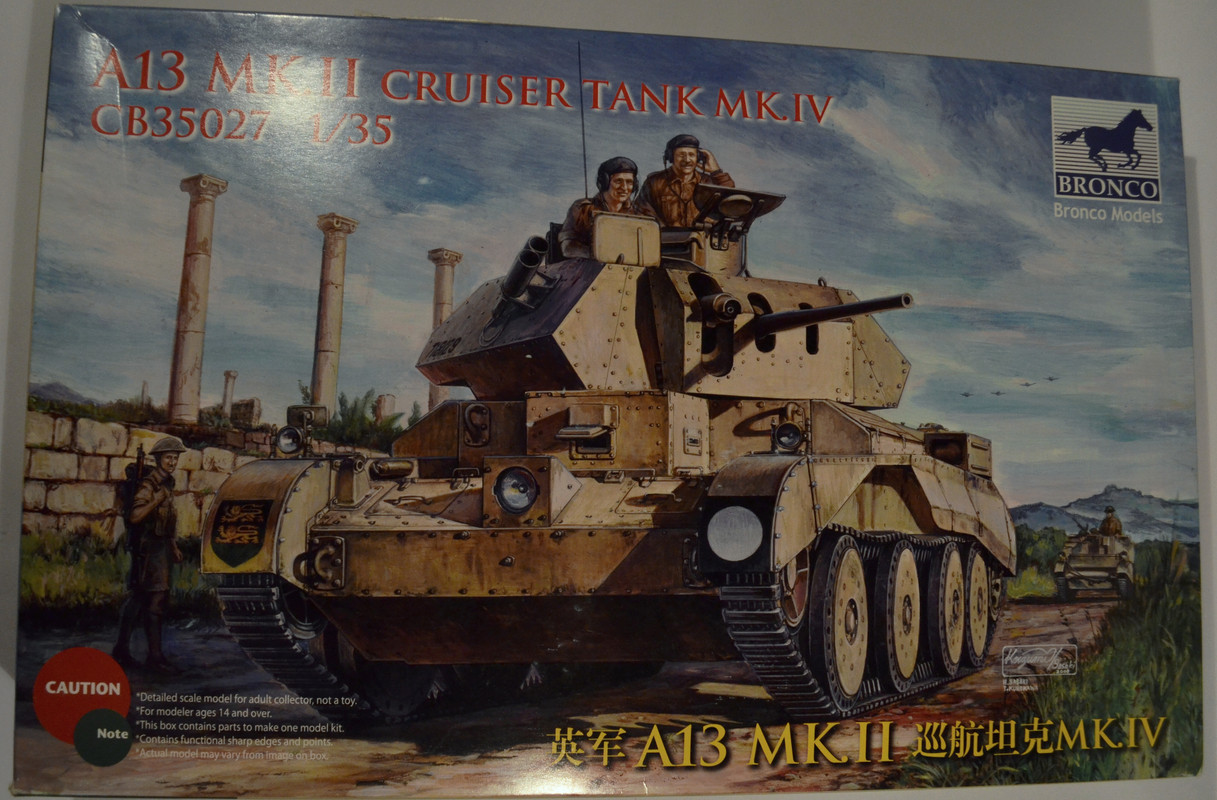 1/35ブロンコA13Cruiser Tank Mk IV Panzerkampfwagen Mk IV, 744(E) (A13) & UE Fuel Tank Trailer