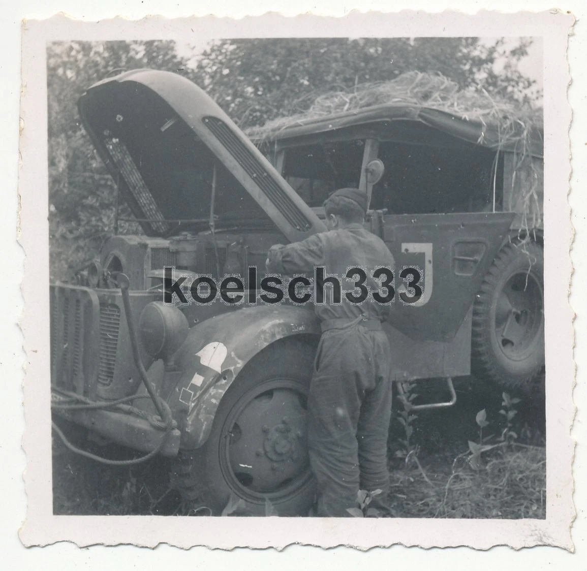 Foto Steyr 1500A Kübelwagen mit Kennung Panzer Grenadier Div Großdeutschland