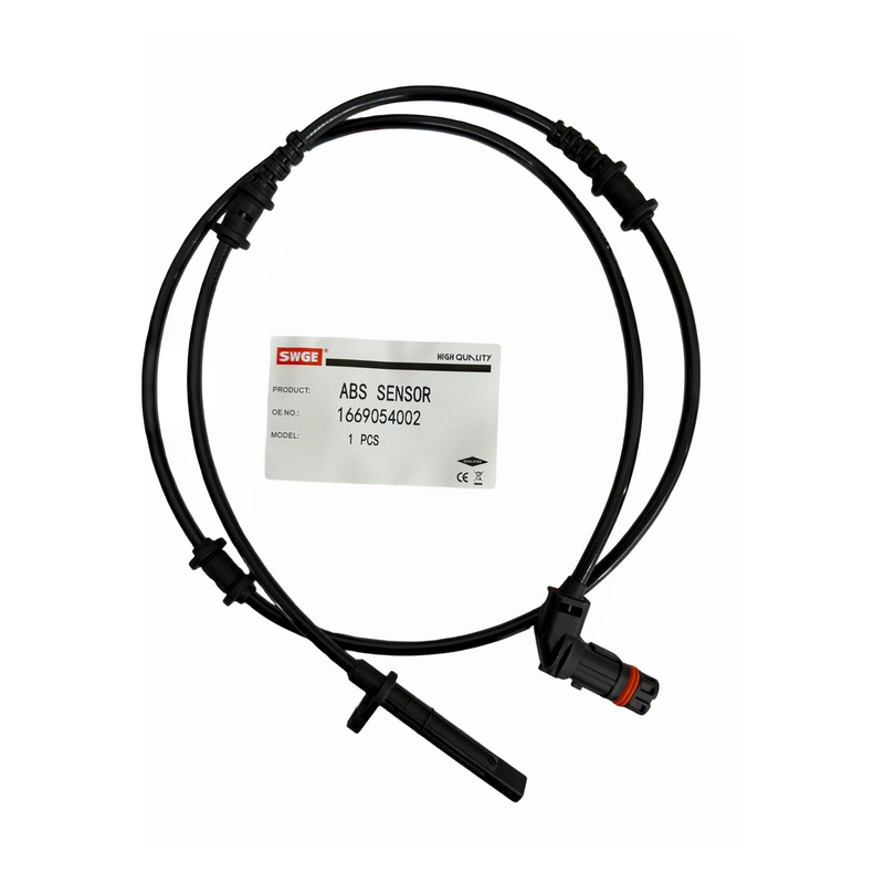 Original Mercedes-Benz Front Axle Symmetrical Electronic ABS Brake Speed Sensor (W166) - 1669054002 [1, 2, 3]