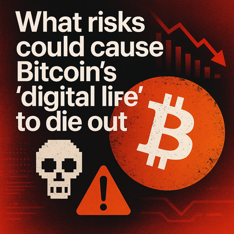 What risks could cause Bitcoin's "digital life" to die out