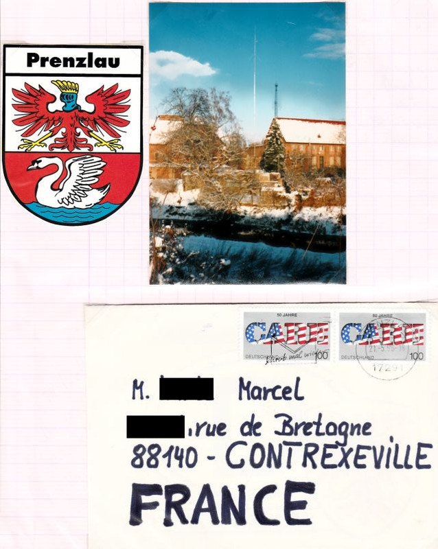 QSLs 27 MHZ de stations allemandes. QSL-WB172-D-05-96-recto