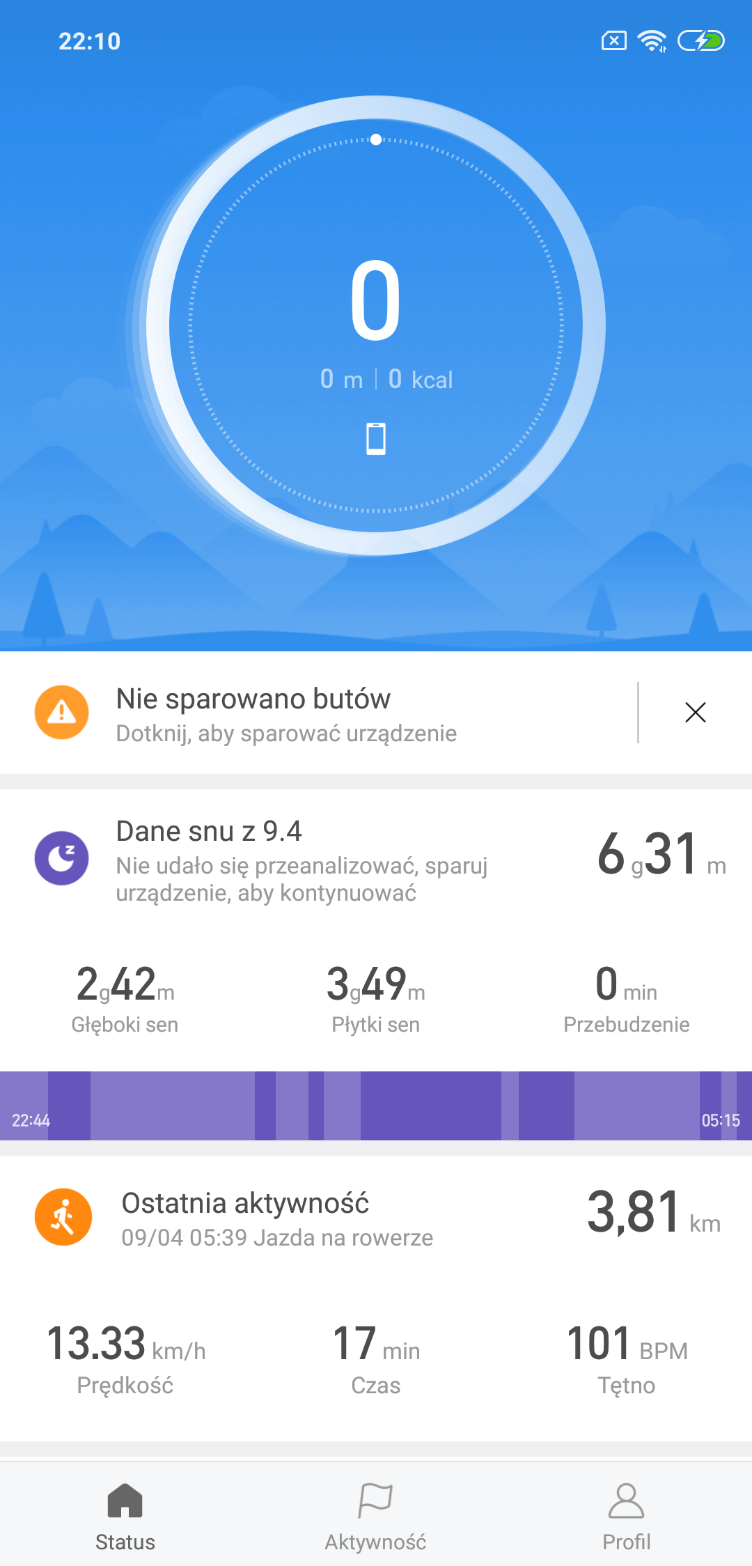 Xiaomi Mi Band 3 aplikacja