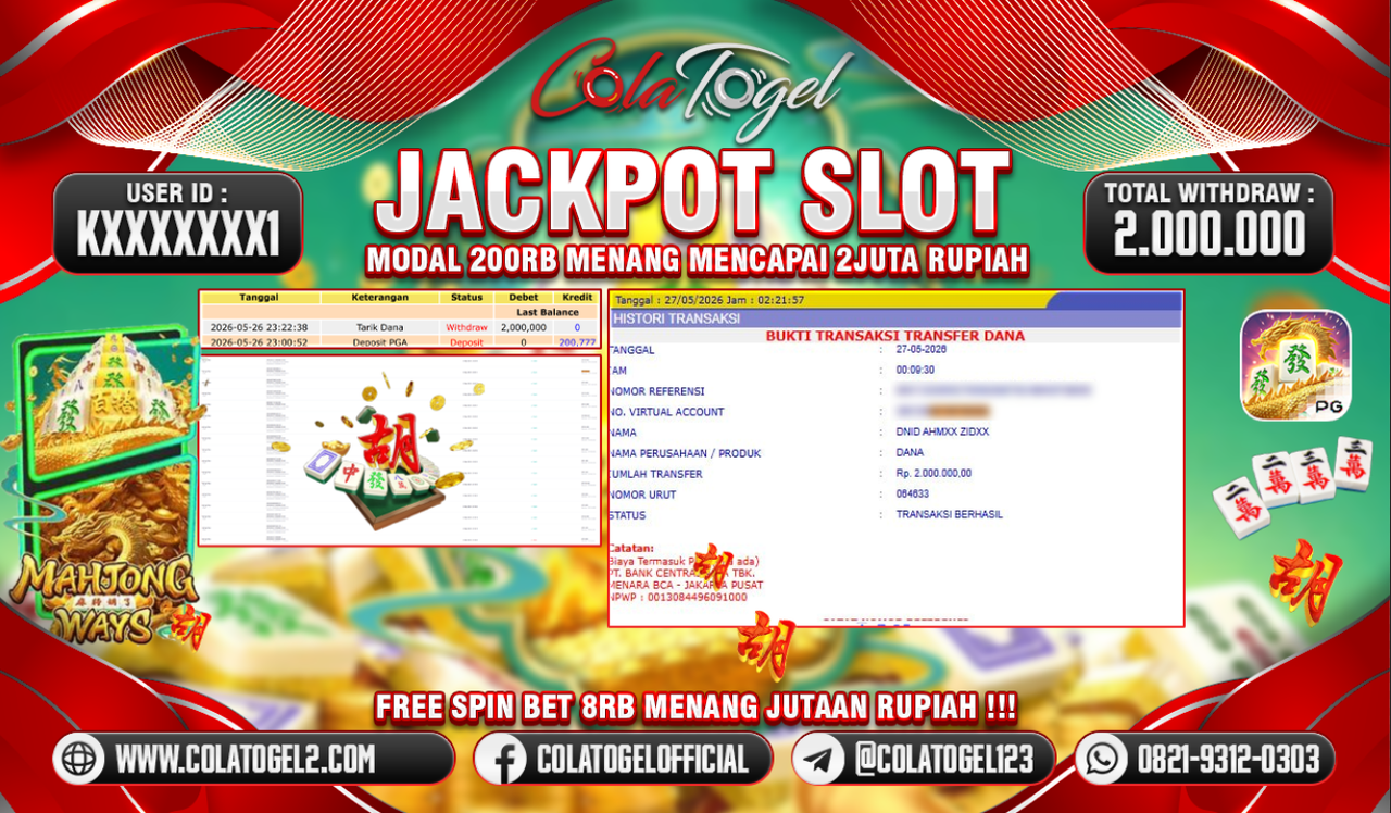 JACKPOT SLOT GACOR!!