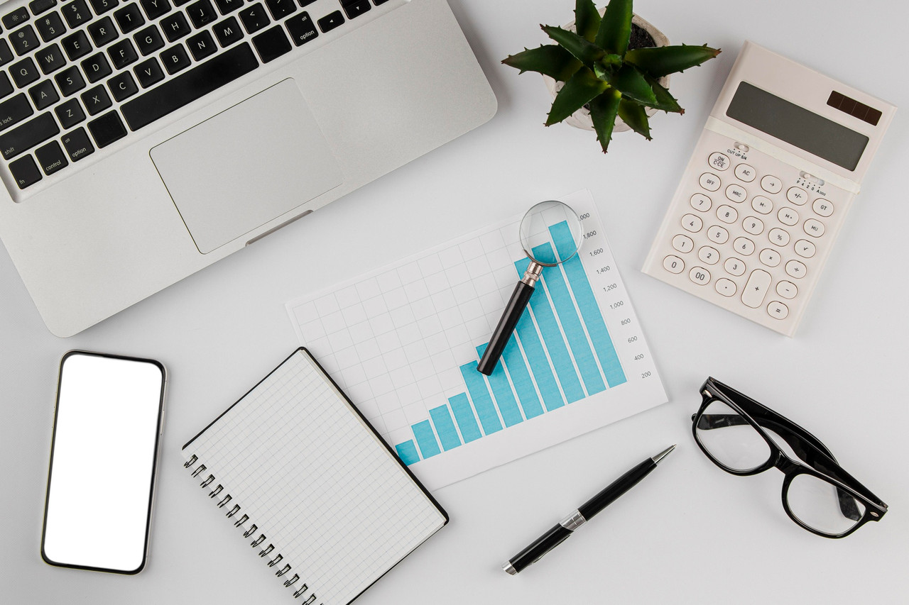 Digital marketing and social media management workspace