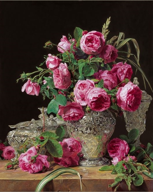 Waldmüller,_Ferdinand_Georg_-_Rosen_-_1843