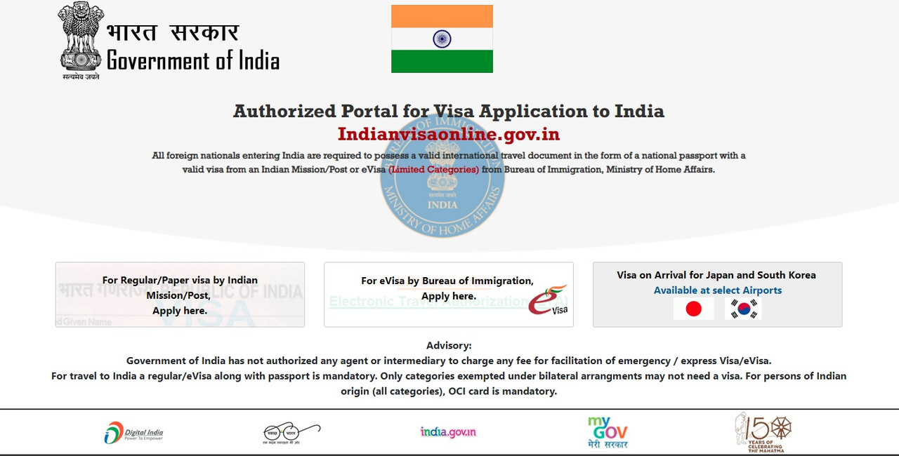 Aplikasi visa India.