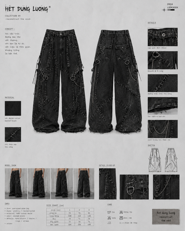 HET DUNG LUONG Collection Q11 - Reconstruct The Void Pants