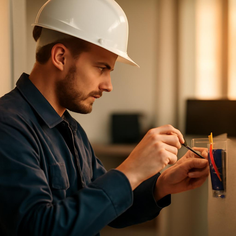 Пример коммерческих электромонтажных работ в офисе