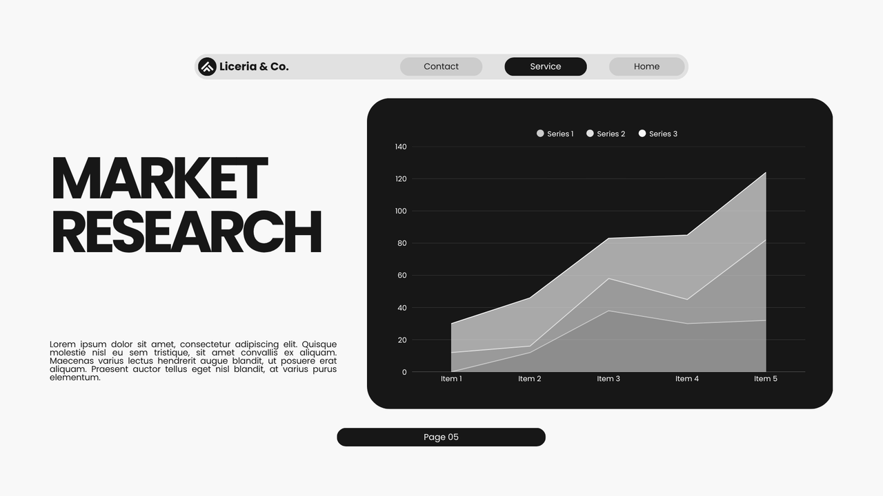 Black and White Minimalist Pitch Deck Presentation