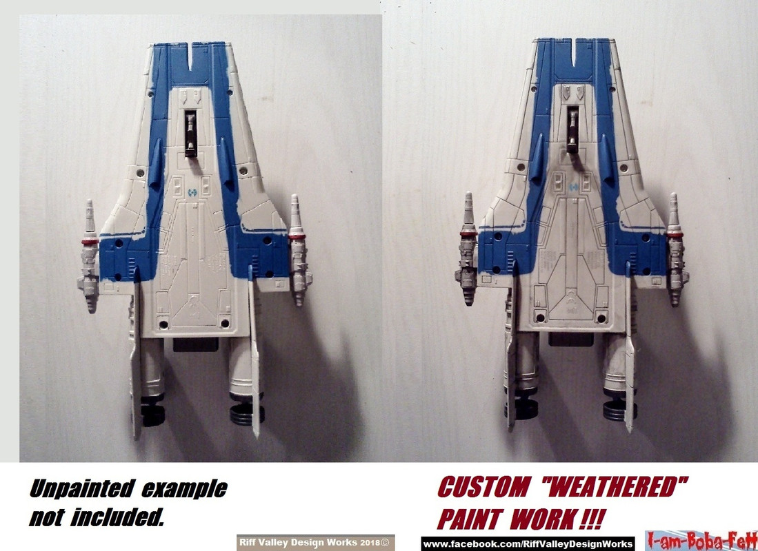 sw custom painted a-wing underside z7