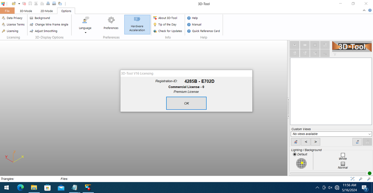 Working with 3D-Tool 16.20 full license