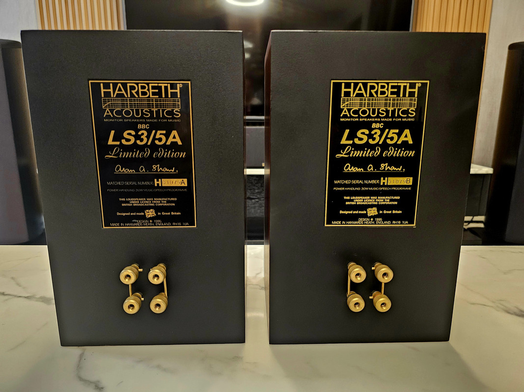 Harbeth LS3/5A Gold' Limited Edition. *Sold! 20230820-194518