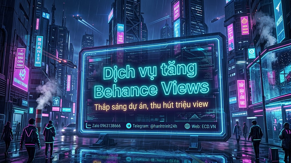 tăng behance views 2024 behance freelancer