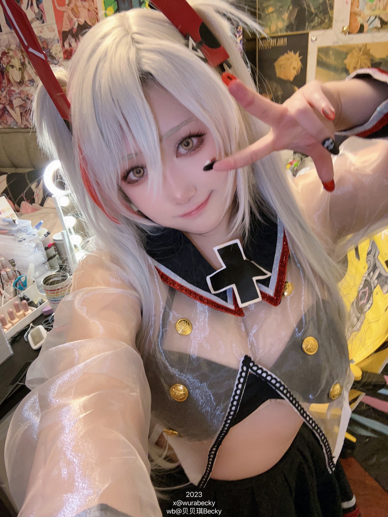 贝贝琪 Becky 欧根亲王 JK 制服 Cosplay 写真集（18P｜102MB）插图6