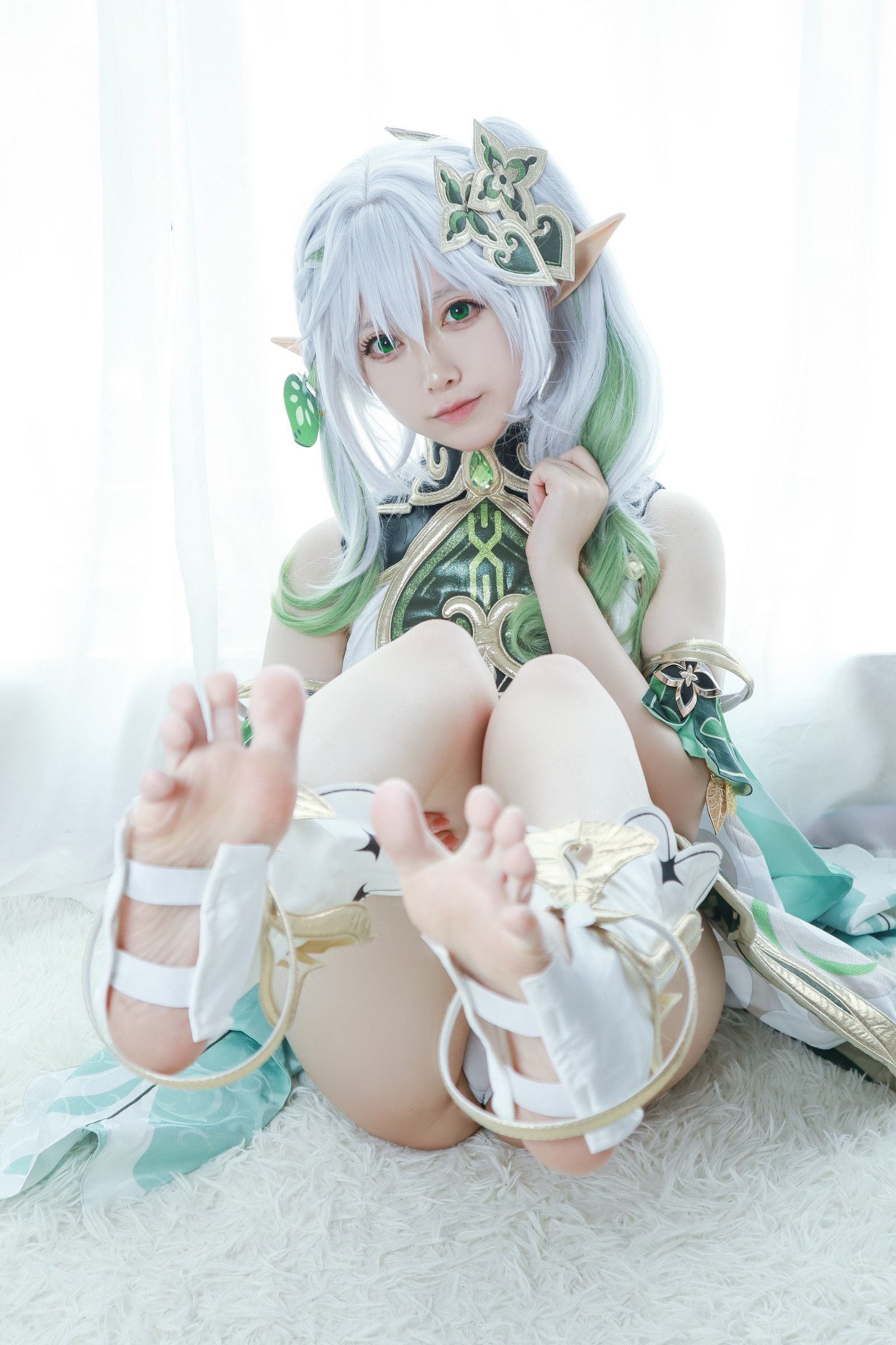 朝霧愛 – 原神 Nahida 纳西妲 Cosplay 高清写真（37P-409M）插图1