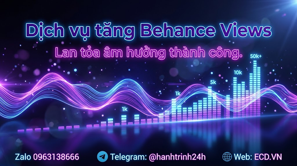 tăng behance views real project behance