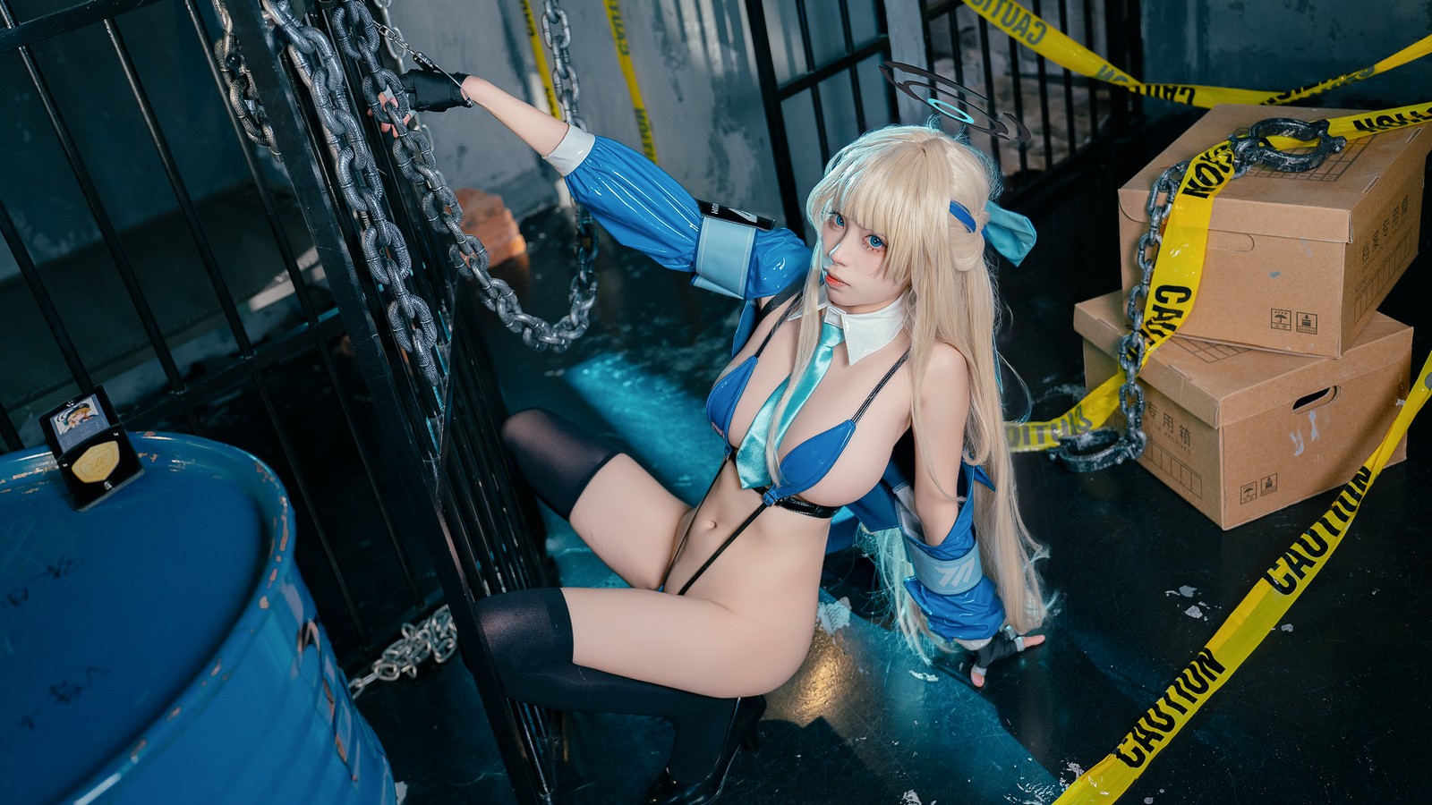 三無人型作品集：蔚蓝档案飞鸟马时女警 COS 高清图集（41P／318.1M）插图3