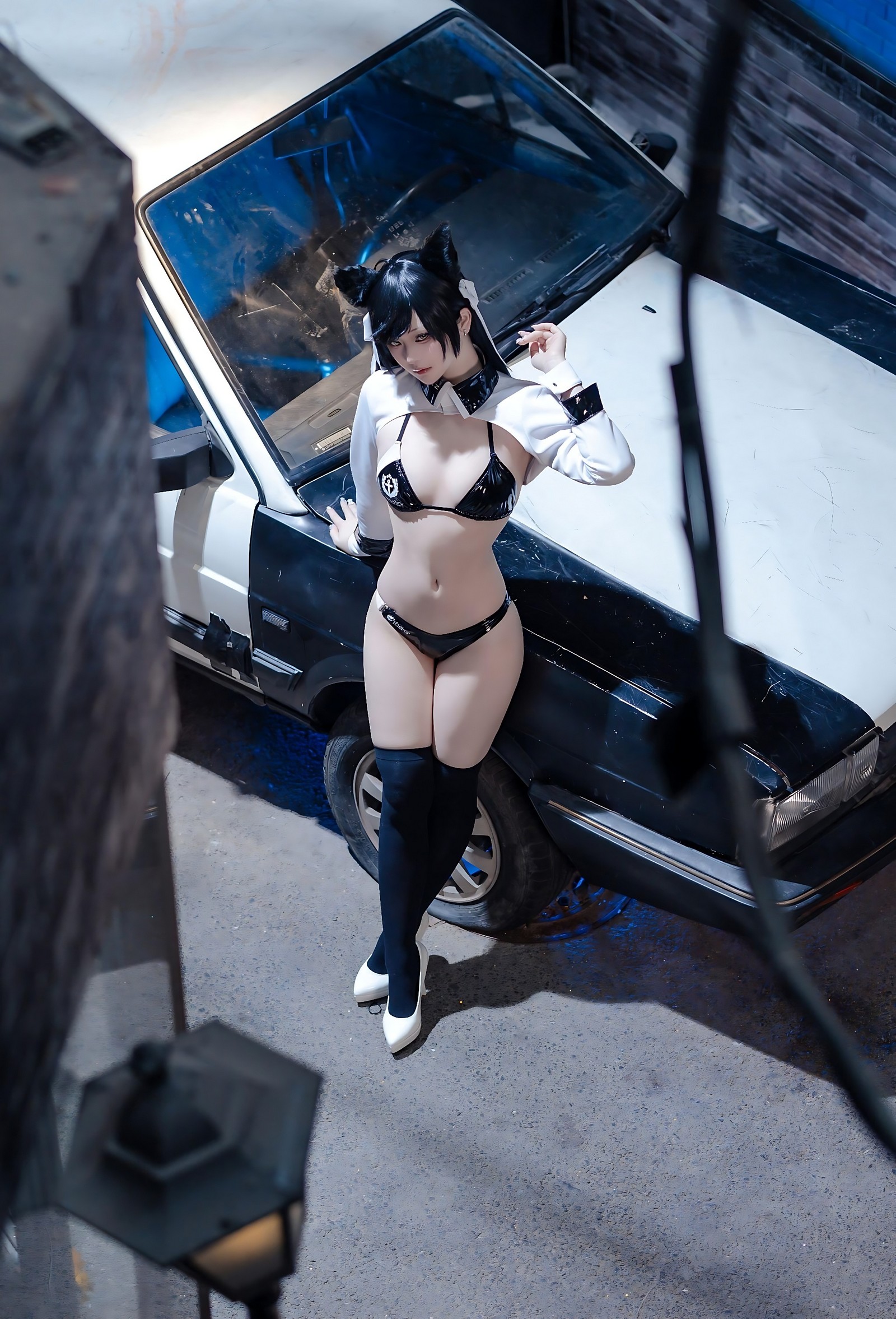 屿鱼 Yuyu 碧蓝航线 爱宕 赛车服 Cosplay 写真图集（114P｜142MB）插图