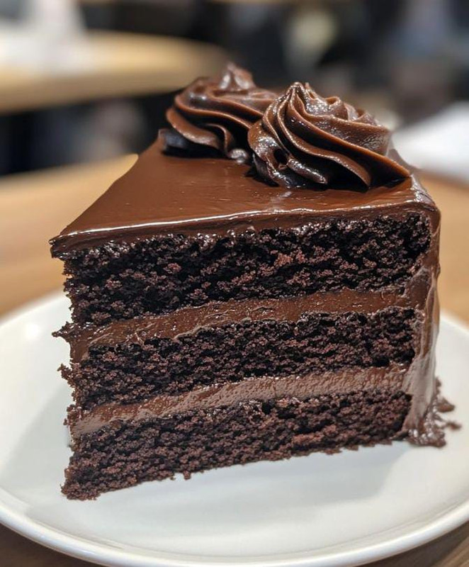 Pastel húmedo de chocolate (Ración)