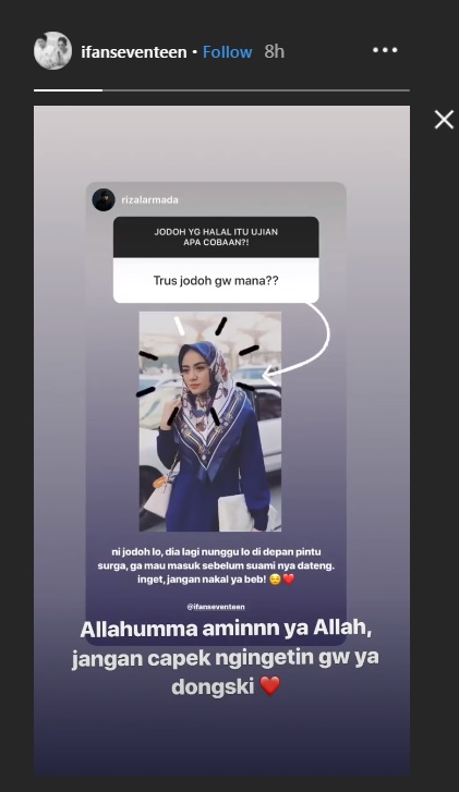 IG Story Ifan Seventeen