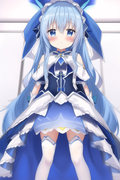 12476-3099837414-yoshino_(DATE A LIVE_) detailed armor white dress and blue gloves 9yo little girl F