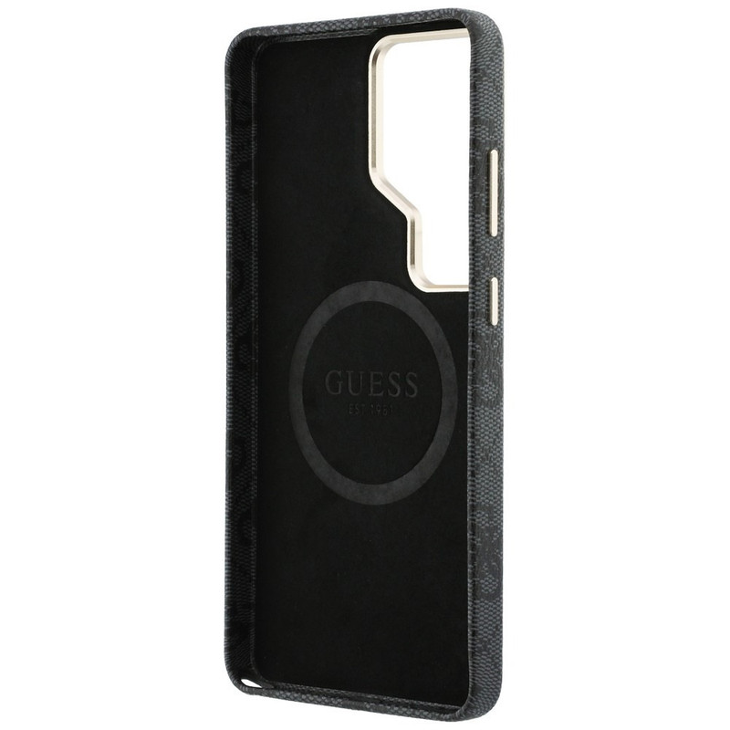 Husa pentru Samsung Galaxy S26 Ultra Guess 4G Triangle Logo MagSafe, Incarcare wireless, Protectie ridicata, Calitate premium, Negru imgi 349 2916097