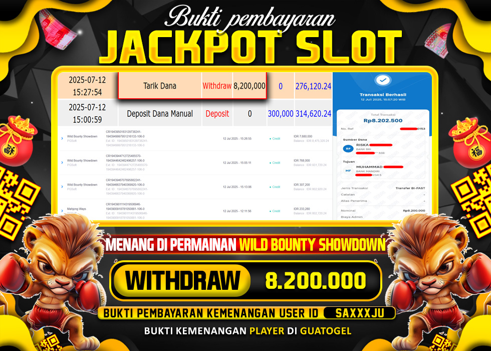 BUKTI JACKPOT LUNAS GUATOGEL