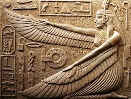 Goddess Maat with Ostrich Feather