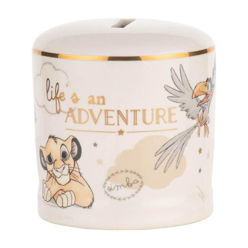 SIMBA: MONEY BANK CERAMIC 'LIFE'S AN ADVENTURE'