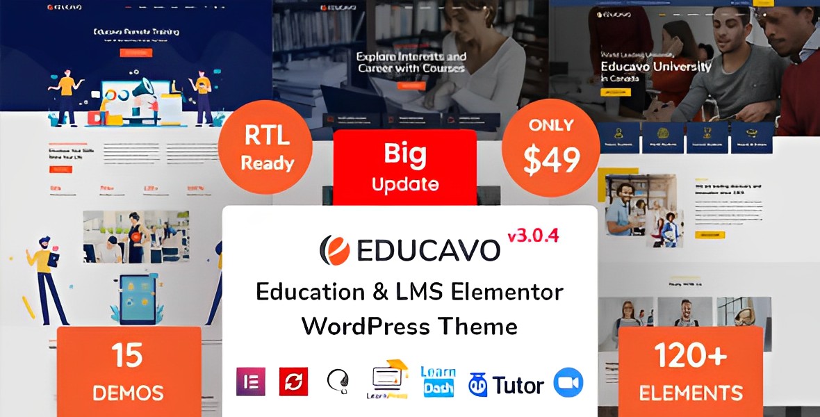 Educavo – Online Courses & Education WordPress Theme