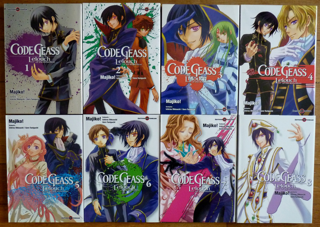 MANGA SERIE COMPLETE CODE GEASS LELOUCH OF THE REBELLION 1