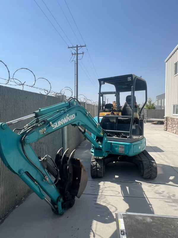 Mini Excavator and Dump Trailer Combo