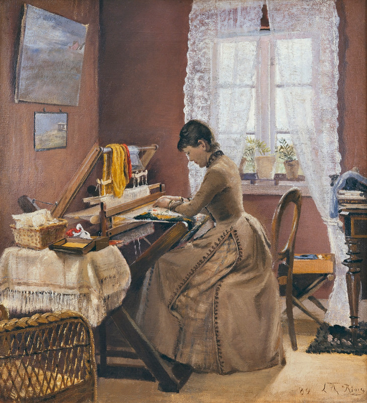 Laurits-Andersen-Ring-johanne-wilde-at-her-loom