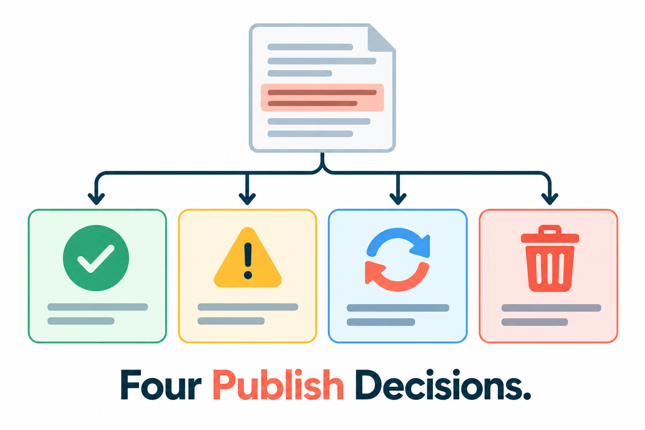How to Verify AI-Written Content Before Publishing four decisions