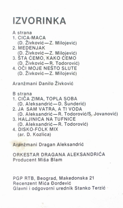 Izvorinka Milosevic 1983 kz