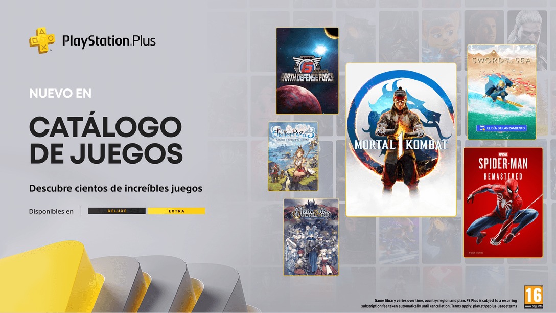 Catálogo de PlayStation Plus para agosto: Mortal Kombat 1, Spider-Man, Sword of the Sea y más
