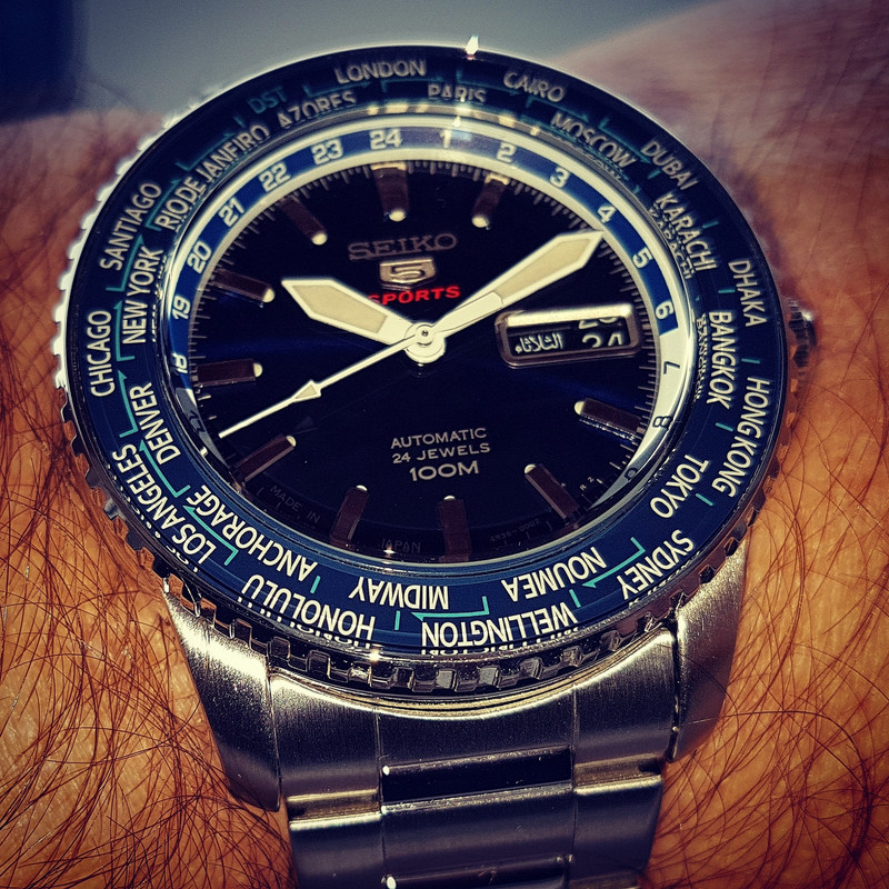 Seiko 5 Sports SRP125 World Time Cal. 4R36 Auto 100M (4)